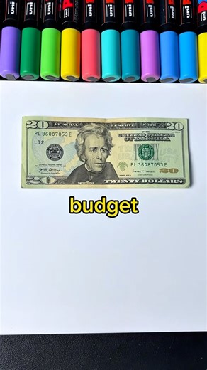 NashVibes Art on Instagram: "[ $20 Art Budget❗️] Drawing, But I ONLY have a $20 budget! What Budget should I have next?👀👇 Hope u enjoy the video! • - Follow me @nashvibes_art - YT: NashVibes Art • • • #drawing #reels #art #artist #artchallenge #sketching"