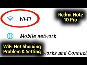 Fix Redmi Note 10 Pro WiFi Not Working Problem & Setting