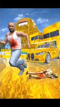 Franklin Vs Golden Train Eater In Indian Bike Driving 3D #shortsfeed​