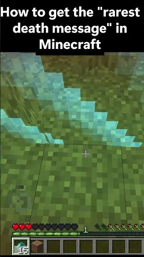How to get the "Rarest Death Message" in Minecraft