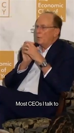 BlackRock CEO Larry Fink said most CEOs he talks to think the US is in a recession, warning that stock markets could decline further as President Donald Trump’s tariff policies destabilize the world economy. bloom.bg/4ljWRJr | Bloomberg