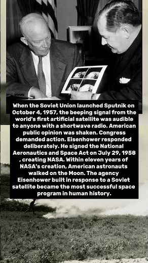 Sputnik Launched In 1957 — Eisenhower Created NASA One Year Later — The Space Race Was On