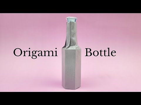 Origami Bottle Tutorial - DIY Easy Paper Crafts