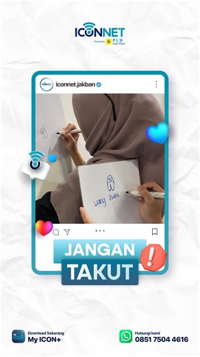 ICONNET Jakarta Banten | Hi NetICON! Jangan takut mulai, ICONNET punya Internet dari 100rb.an yang siap nemenin kerja, belajar, sampai healing online. Yang... | Instagram