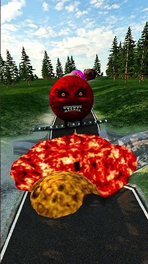 Big & Small Moon Monster Cars vs Giant Unfinished Road – BeamNG.drive #carcrashes #beamngexperiments
