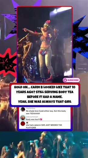 Cardi 10 Years ago #bardigang #cardib #nickiminaj #dojacat #music #liveconcert #barbz #shorts