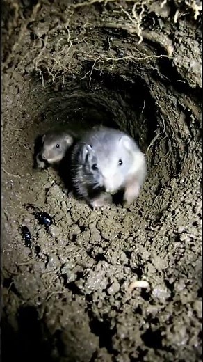 INSIDE A MOLE'S TUNNEL SYSTEM ⚫⛏️ #mole #pov