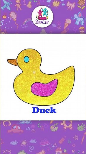 How To Draw A Cute Duck #shorts #howtodraw #drawing #chikiart