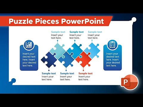 How to Make a 6-item Puzzle Pieces PowerPoint Template