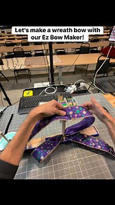 1.9K reactions · 293 shares | Let’s make a Mardi Gras wreath bow with our EZ Bow Maker  | DecoExchange | Facebook