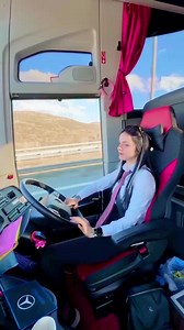 Cute girl bus driving 😳 😯😯😳😳 #shorts #viralreels | driving.girl