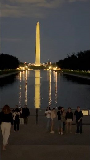 WAS TRUMP RIGHT? 🌙🇺🇸 The Lincoln Memorial Reflecting Pool Looks Absolutely Magnificent at Night