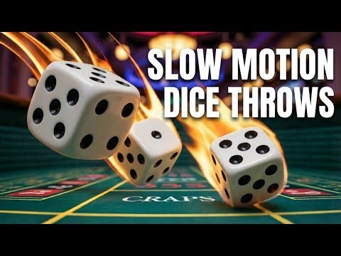 Watch the Dice Land in Slow Motion Craps Throws
