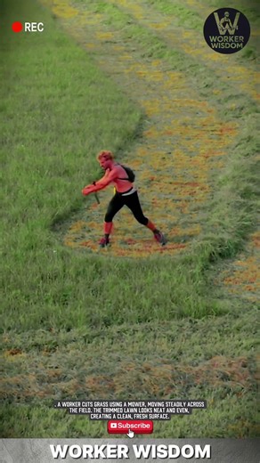 Grass Cutting Work | Workers Trimming Grass Efficiently #workwonders #grasscutting