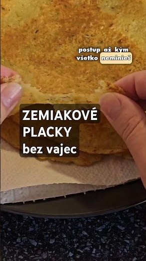 Zemiakové placky bez vajec #varenie #peceni #recepty #jednoducherecepty #blbuvzdornakucharka
