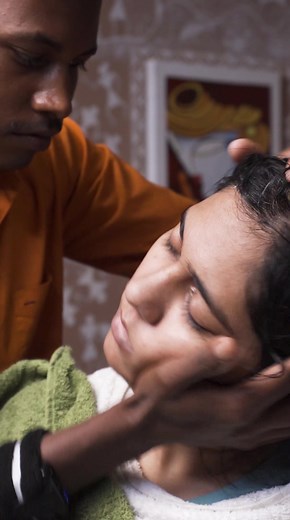 Relaxing Indian Neck Massage with Bone Cracking Sounds