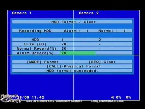 How to Format your Hard Drive on your DVR-264xS H.264 Standalone DVR