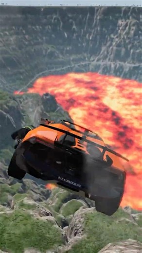 Cars vs Giant Lava Pit – BeamNG.drive #beamng #shorts #beamngdrive #automobile #usa #viral #brasil