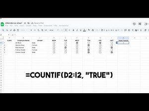 How to Make an Attendance Sheet with Checkboxes in Google Sheets | Easy & Professional Tutorial
