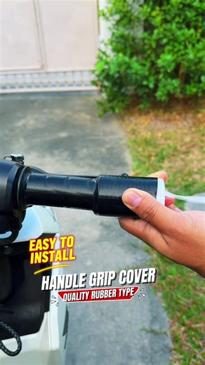 Installing Non Slip Handle Grip Cover for Motorcycles
