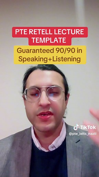 PTE RETELL LECTURE TEMPLATE: Guaranteed 90/90 in Speaking Listening, Working in 2024