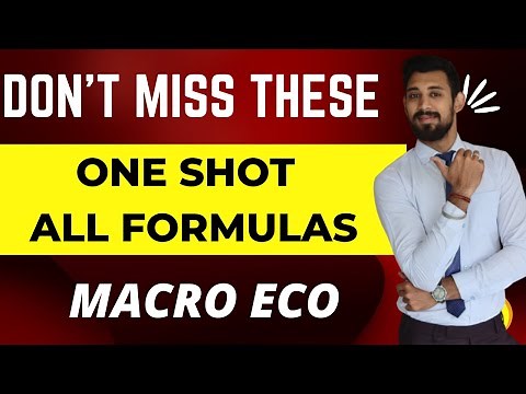 ALL Formulas One shot Revision | Macroeconomics | Class 12