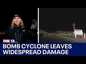Bomb cyclone in WA leaves widespread damage