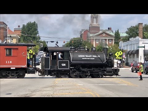 Coal Burning Steam Locomotive Belching Thick Black Smoke In Lebanon Ohio! Steam Train Chase Part 2