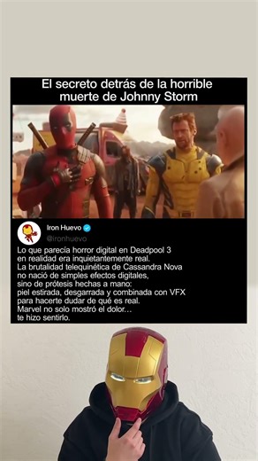 El secreto detrás de la horrible muerte de Johnny Storm - Deadpool 3