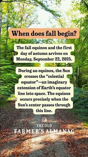 When does fall begin? 🍂 The Old Farmer's Almanac TELLS ALL!