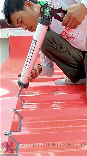 Roof sealant application tutorial #tools #shorts #viral