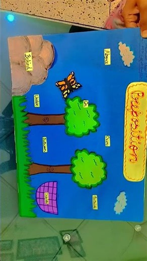 how to make preposition model#school project