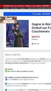 *LAST CHANCE* Skin Wednesday is FREE Fortnite #shorts