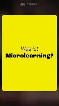 Was ist Microlearning? #microlearning #masterplan