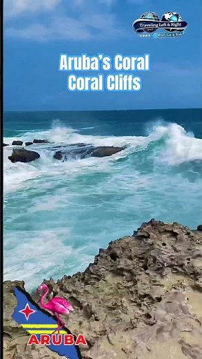 Aruba’s Most Powerful Coastline - The Coral Cliffs! #aruba #coral #waves