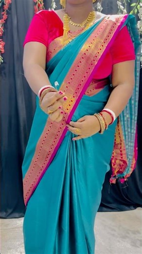Tips& Tricks New Style wear Saree #shortvideo #sareedraping #ytshorts