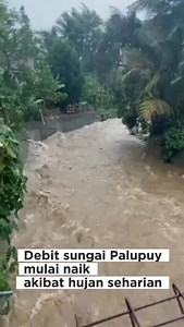 Sekilas Info !!! Terpantau kondisi sungai dari arah Garung menuju Palupuy kemudian ke Siring debit air nya mulai naik. Semoga hujan segera reda 😭 | Info Anyer