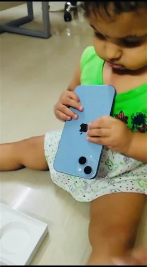 It’s an iPhone #NewIphone #iphone #mobile #baby #1.2 year old kid