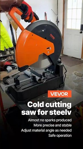Cutting Thick Steel with the VEVOR Chop Saw – No Sweat