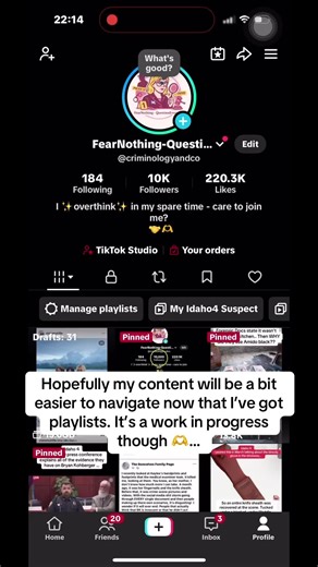 Navigating Playlists for Criminal Justice Content