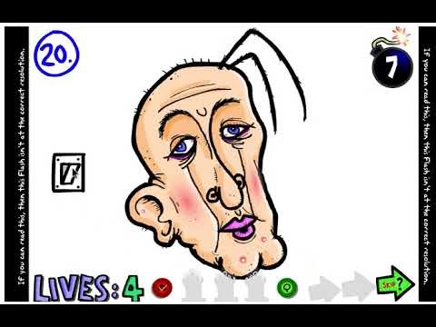 The Impossible quiz 2 as far as I can get.