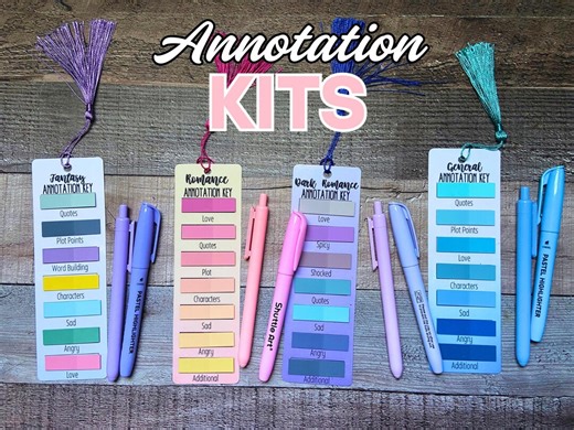 Book Annotation Kit for Romance and Fantasy Readers | Starter Pack With Tabs, Bookmarks, Pens & Stickers | Bookish Gift | Booktok Must-have - Etsy