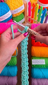 1.1M views · 8.7K reactions | This crochet Romanian cord from Naztazia is a vintage technique made with cotton cording and single crochet stitches to create a decorative purse handle, belt, bracelet, and more. #reels #crochet #knitting #artist #braids #belt #tutorial #yarn #howto #makersgonnamake #naztazia | Naztazia | Facebook