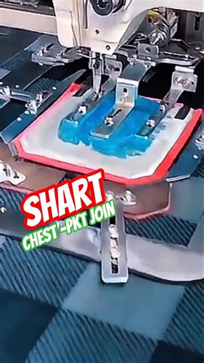 Automatic Shirt pocket Join Machine | Iron + Sewing in One Process | Smart Garment Technology