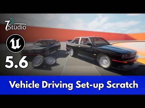 Unreal Engine 5.6 Vehicle Car Driving Set-up From Scratch #ue5 #unrealengine #vehicles