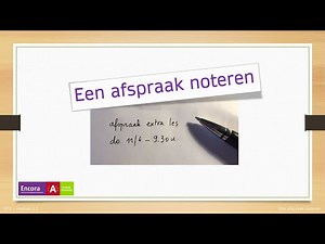 Een afspraak noteren