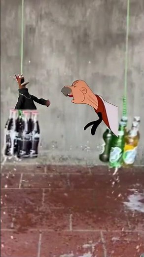 Bottle battle! #bottles #shorts #memes