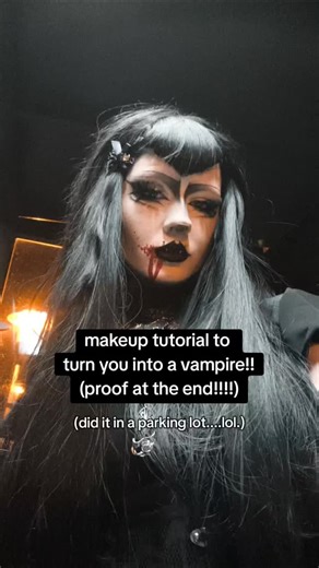 leonie on Instagram: "here's a little make up tutorial!! I hope it's not that hard to follow, sorry for the messy editing lol. PRODUCTS: elf hydra grip primer Anastasia impeccable blurring foundation shade N00 Kryolan TV Facepaint stick in white Kryolan transparent setting powder black eyeshadow from essence nyx epic ink eyeliner in black essence micro brow pencil in black elf mascara (forgot which I'm sorry) kiss matte velvet lashes no setting or fixing spray kryolan fake blood in bright red Ta