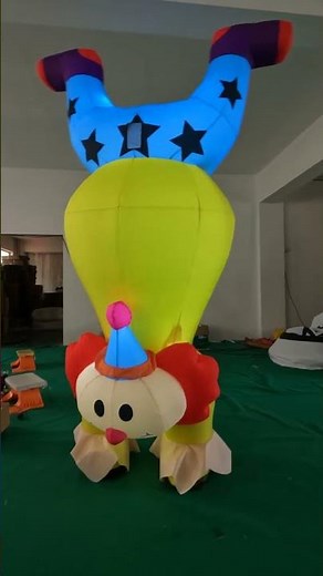 Light Inflatable Balloon Airglow Clown Suit Mascot for 2023 #Stagedesign Decoration