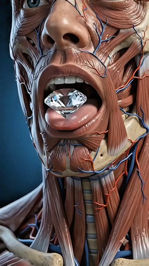 💎What actually happens if you swallow a real diamond? 😱 #humanbody #facts #science